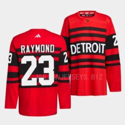Detroit Red Wings Lucas Raymond 2022 Reverse Retro 2.0 Red Jersey