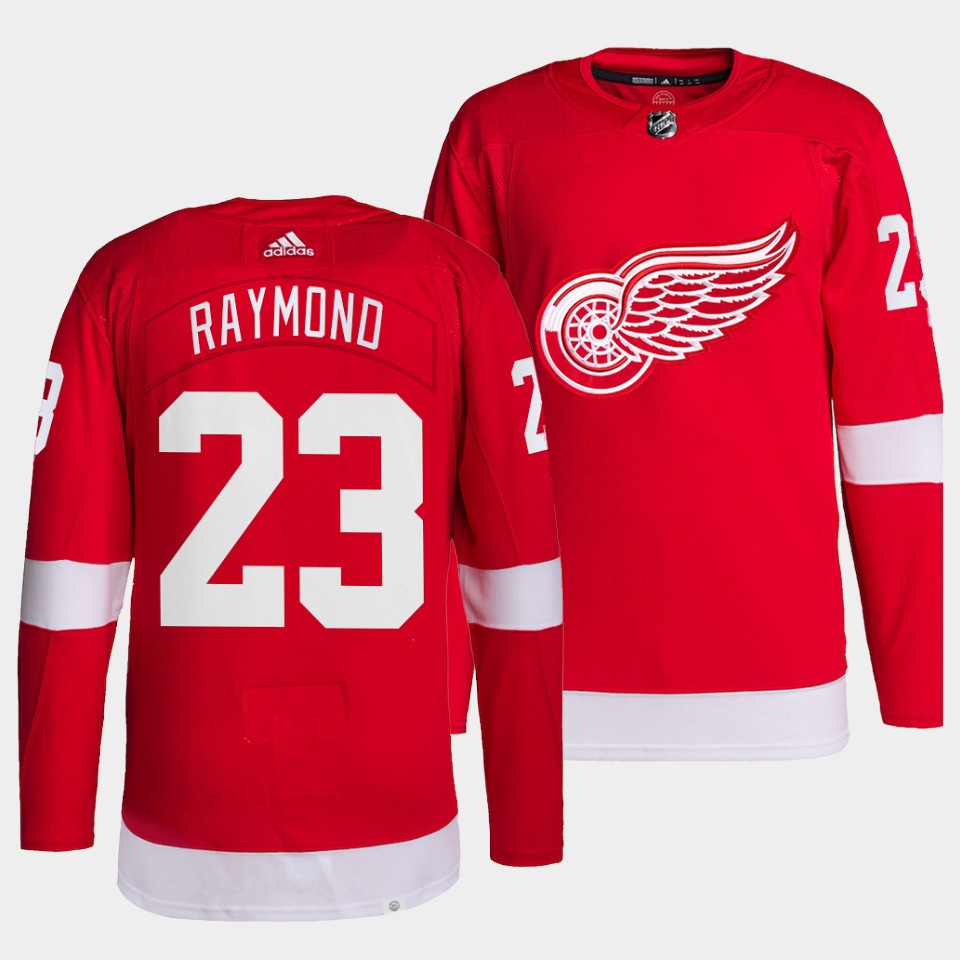 Detroit Red Wings Lucas Raymond Home Red Jersey Detroit Red Wings Lucas Raymond Home Red Jersey