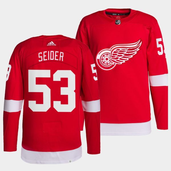 Detroit Red Wings Moritz Seider Home Red Jersey Detroit Red Wings Moritz Seider Home Red Jersey