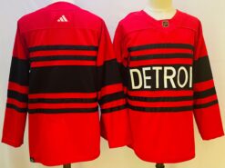 Detroit Red Wings Team 2022 Reverse Retro Red Jersey
