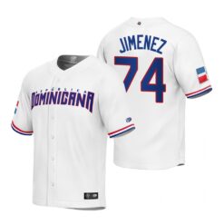 Dominican Republic Eloy Jimenez White Replica 2023 World Baseball Classic Jersey