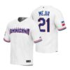 Dominican Republic Enyel De Los Santos White Replica 2023 World Baseball Classic Jersey