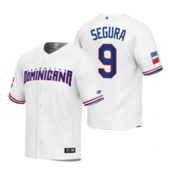 Dominican Republic Jean Segura White Replica 2023 World Baseball Classic Jersey