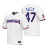 Dominican Republic Jeremy Pena White Red Replica 2023 World Baseball Classic Jersey