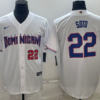 Dominican Republic Juan Soto White Replica 2023 World Baseball Classic Jersey