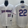Dominican Republic Julio Rodriguez White Red Replica 2023 World Baseball Classic Jersey
