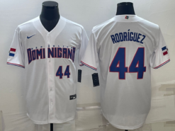 Dominican Republic Julio Rodriguez White Royal Replica 2023 World Baseball Classic Jersey