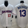 Dominican Republic Manny Machado White Replica 2023 World Baseball Classic Jersey