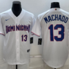 Dominican Republic Manny Machado White Replica 2023 World Baseball Classic Jersey