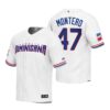 Dominican Republic Rafael Devers White Royal Replica 2023 World Baseball Classic Jersey