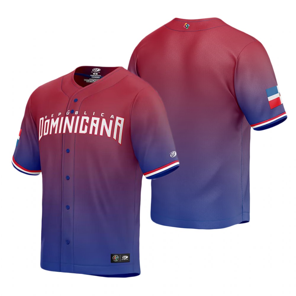 Dominican Republic Red Baseball 2023 World Baseball Classic Jersey Dominican Republic Red Baseball 2023 World Baseball Classic Jersey