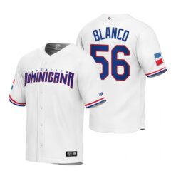 Dominican Republic Ronel Blanco White Replica 2023 World Baseball Classic Jersey