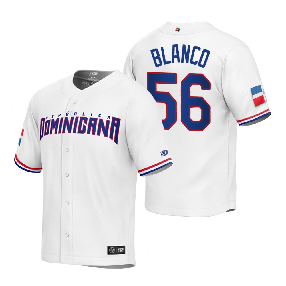 Dominican Republic Ronel Blanco White Replica 2023 World Baseball Classic Jersey Dominican Republic Ronel Blanco White Replica 2023 World Baseball Classic Jersey
