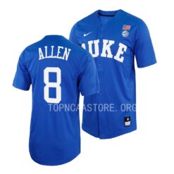 Duke Blue Devils Josh Allen College Baseball Royal Full-Button Jersey
