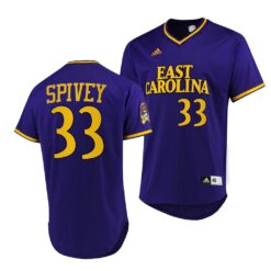 ECU Pirates Carter Spivey College Baseball Jersey Purple