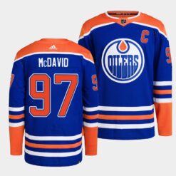 Edmonton Oilers Connor McDavid 2022-23 Home Blue Jersey