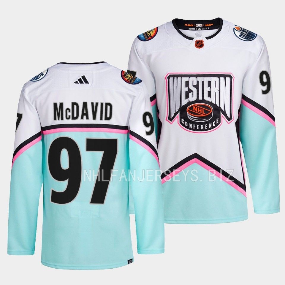 Edmonton Oilers Connor McDavid 2023 NHL All-Star Western Conference White Jersey Edmonton Oilers Connor McDavid 2023 NHL All-Star Western Conference White Jersey