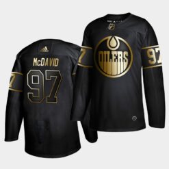 Edmonton Oilers Connor McDavid Golden Edition Black Jersey