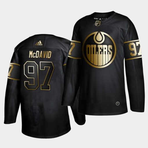 Edmonton Oilers Connor McDavid Golden Edition Black Jersey