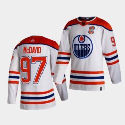 Edmonton Oilers Connor Mcdavid Reverse White Special Edition Jersey