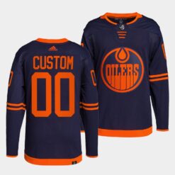 Edmonton Oilers Custom Alternate Navy Jersey