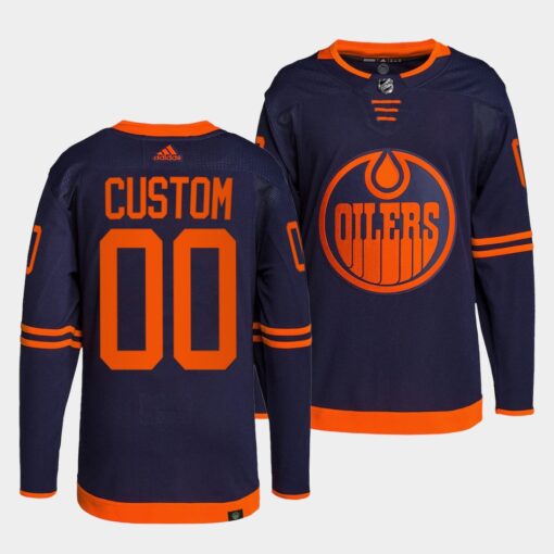 Edmonton Oilers Custom Alternate Navy Jersey
