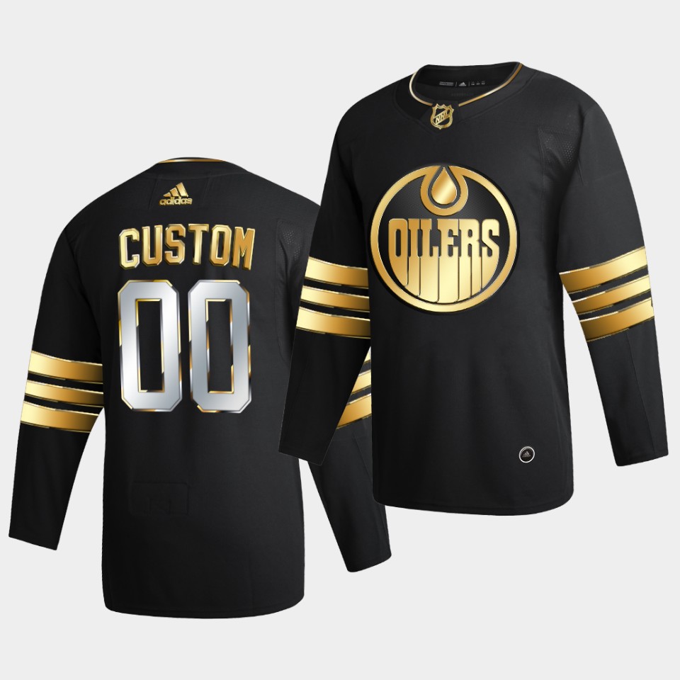 Edmonton Oilers Custom Golden Edition Limited Black Jersey Edmonton Oilers Custom Golden Edition Limited Black Jersey