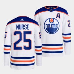 Edmonton Oilers Darnell Nurse 2022-23 Away White Jersey
