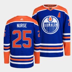 Edmonton Oilers Darnell Nurse 2022-23 Home Royal Jersey