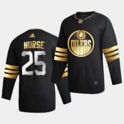 Edmonton Oilers Darnell Nurse Golden Edition Limited Black Jersey