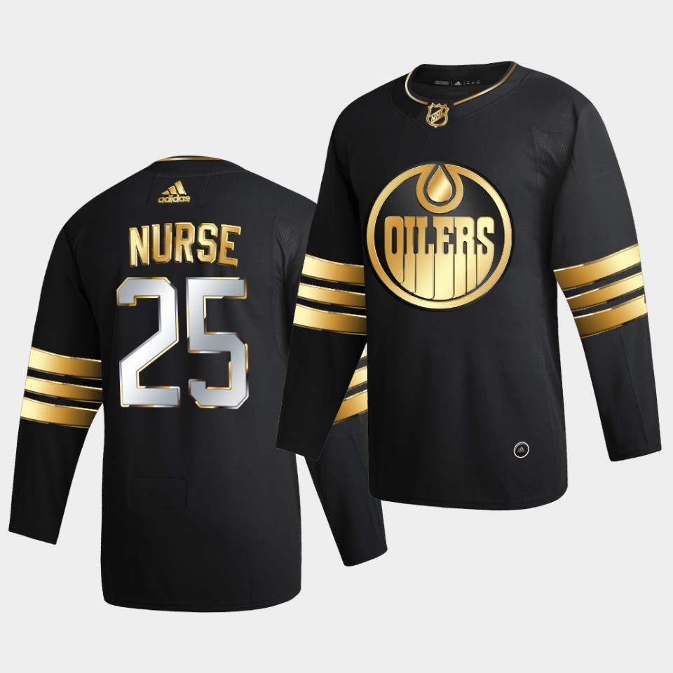 Edmonton Oilers Darnell Nurse Golden Edition Limited Black Jersey Edmonton Oilers Darnell Nurse Golden Edition Limited Black Jersey