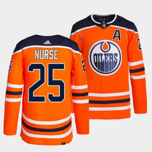 Edmonton Oilers Darnell Nurse Home Orange Jersey