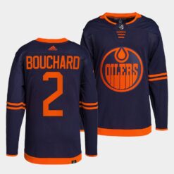 Edmonton Oilers Evan Bouchard Alternate Navy Jersey