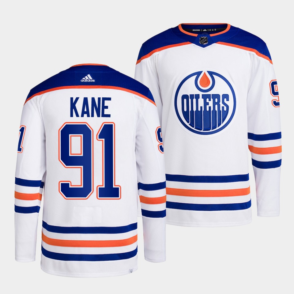 Edmonton Oilers Evander Kane 2022-23 Away White Jersey Edmonton Oilers Evander Kane 2022-23 Away White Jersey