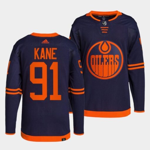 Edmonton Oilers Evander Kane Alternate Navy Jersey