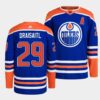 Edmonton Oilers Leon Draisaitl 2022-23 Away White Jersey