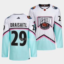 Edmonton Oilers Leon Draisaitl 2023 NHL All-Star Western Conference White Jersey