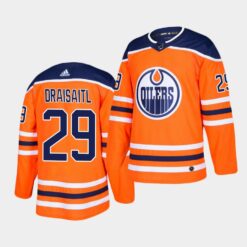 Edmonton Oilers Leon Draisaitl Home Orange Jersey