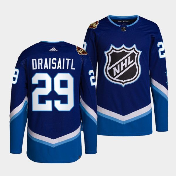 Edmonton Oilers Leon Draisaitl NHL All-Star Blue Jersey Edmonton Oilers Leon Draisaitl NHL All-Star Blue Jersey
