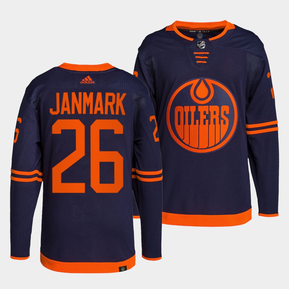 Edmonton Oilers Mattias Janmark Alternate Navy Jersey Edmonton Oilers Mattias Janmark Alternate Navy Jersey