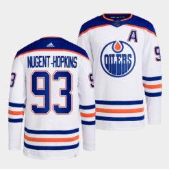 Edmonton Oilers Ryan Nugent-Hopkins 2022-23 Away White Jersey