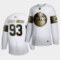 Edmonton Oilers Ryan Nugent-Hopkins Golden Edition White Limited Jersey