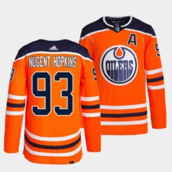 Edmonton Oilers Ryan Nugent-Hopkins Home Orange Jersey