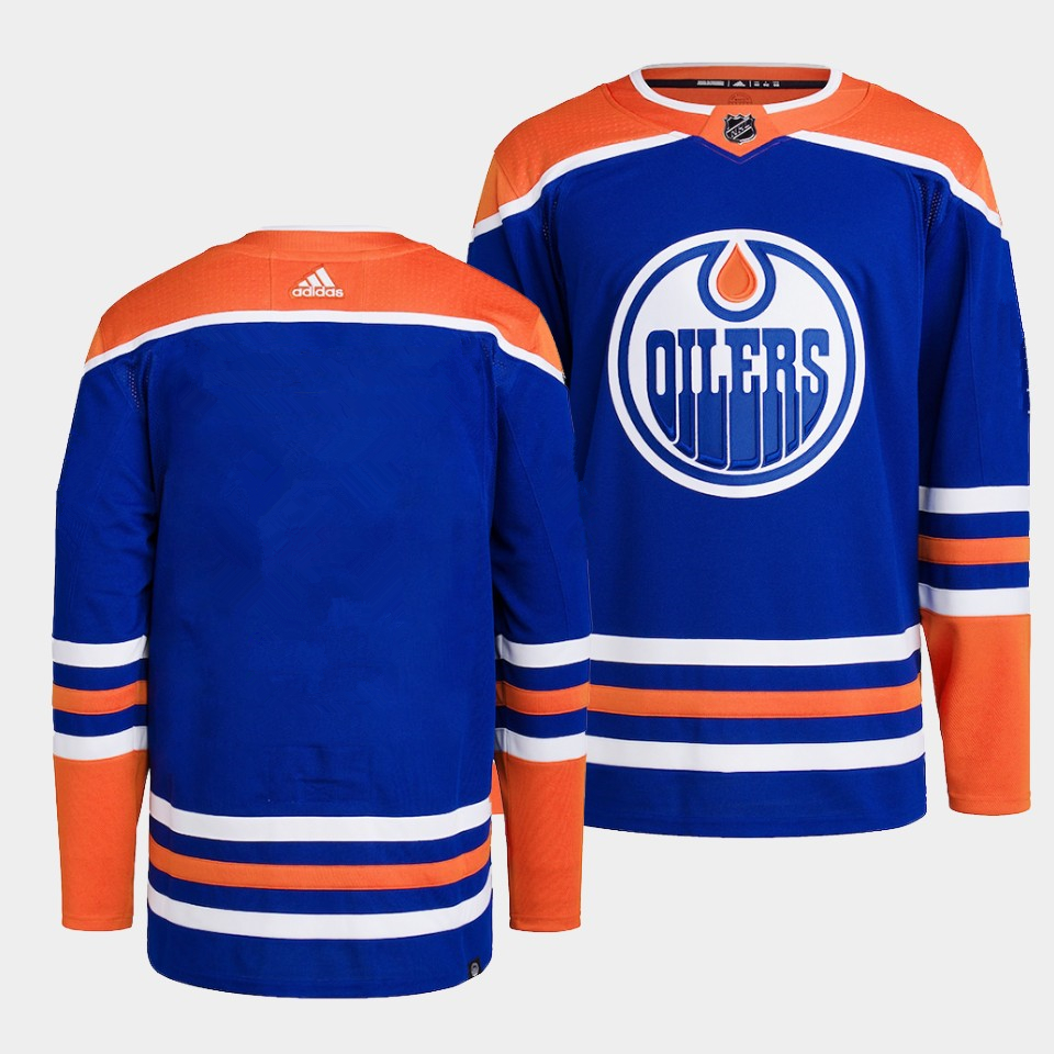 Edmonton Oilers Team Royal Home Jersey Edmonton Oilers Team Royal Home Jersey