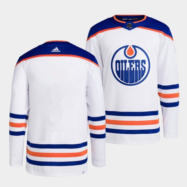 Edmonton Oilers Team White Away Jersey Edmonton Oilers Team White Away Jersey