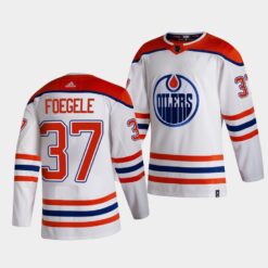 Edmonton Oilers Warren Foegele Reverse White Special Edition Jersey