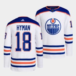 Edmonton Oilers Zach Hyman 2022-23 Away White Jersey