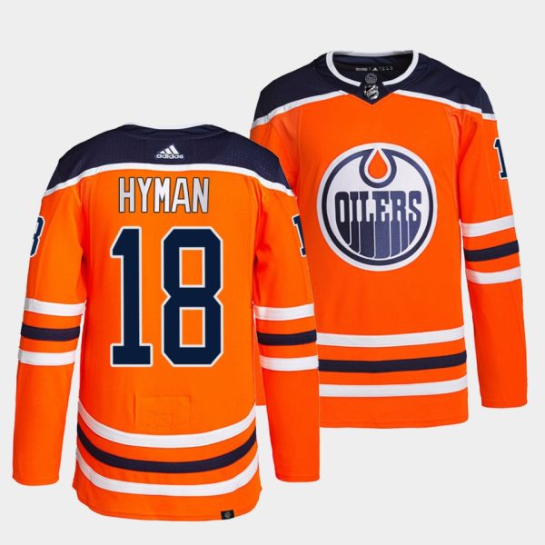 Edmonton Oilers Zach Hyman Home Orange Jersey Edmonton Oilers Zach Hyman Home Orange Jersey