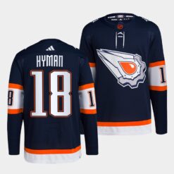 Edmonton Oilers Zach Hyman Reverse Navy Jersey
