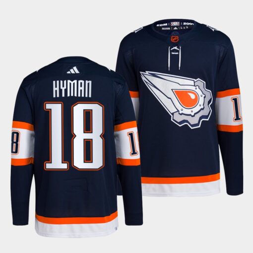 Edmonton Oilers Zach Hyman Reverse Navy Jersey